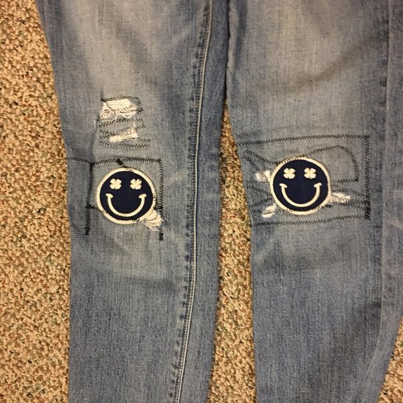 Lucky Brand 2/26 Ava Skinny Smiley Face Jeans - Picture 10 of 12